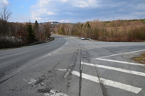 Silnice u Slušovic - původní stav / foto: archiv ŘSZK