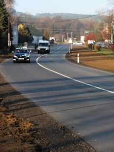 Rekonstruovaná silnice II/491 u Slušovic / foto: V. Cekota