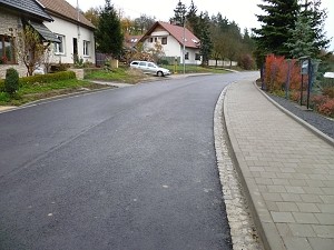 Opravená silnice v Popovicích / foto: dokumentace stavby